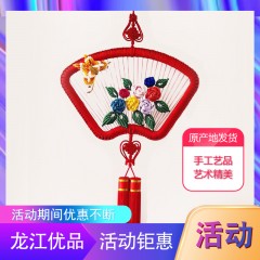 【特惠商品】伊春特产 玫瑰屏扇 传统手工编织，手工艺品，艺术精美 包邮