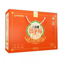 龙江特产 三合盛饺子面面粉 4kg/盒 洁白如雪，粉质细腻 包邮