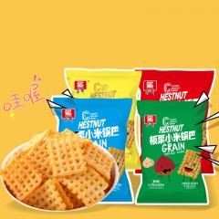 龙江特产 喜利 板栗小米锅巴 80g*6袋 酥脆可口，唇齿留香 包邮