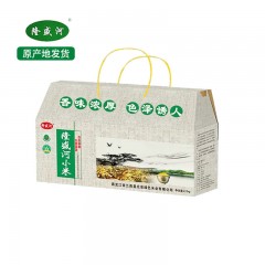 龙江特产 隆盛河小米 450g*6袋/盒 小米粥黄粘适口，唇齿浓香，香味浓郁 包邮