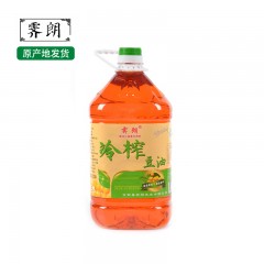 龙江特产 霁朗冷榨豆油 5L*2桶 冷榨油 包邮